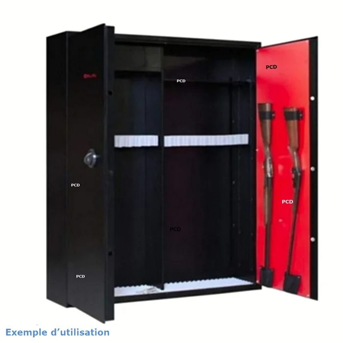 Coffre Elite Maxi Gaper 12 Ou 24 Armes Avec Coffre Intérieur Et Etagères Modulables