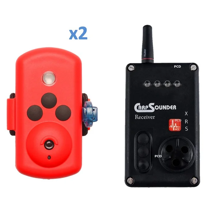 Coffret Centrale Roc XRS ACC + 2 Indicateurs De Touches Silure CatSounder SD Orange