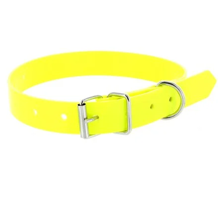 Collier jaune fluo en PVC