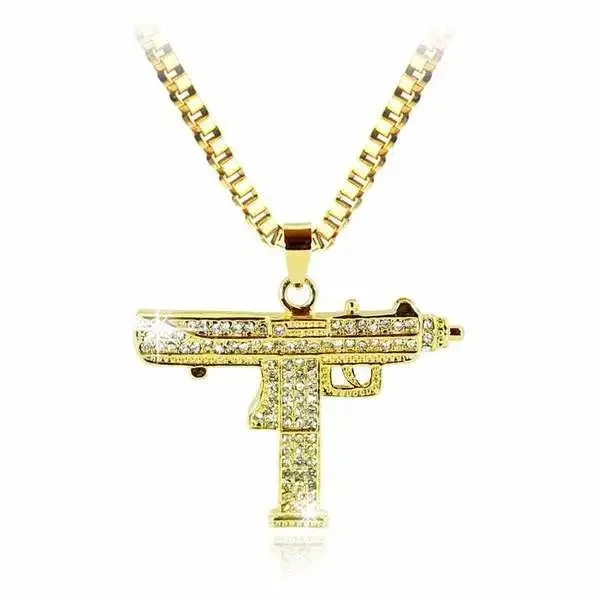 COLLIER MILITAIRE ARMES A FEU (OR)