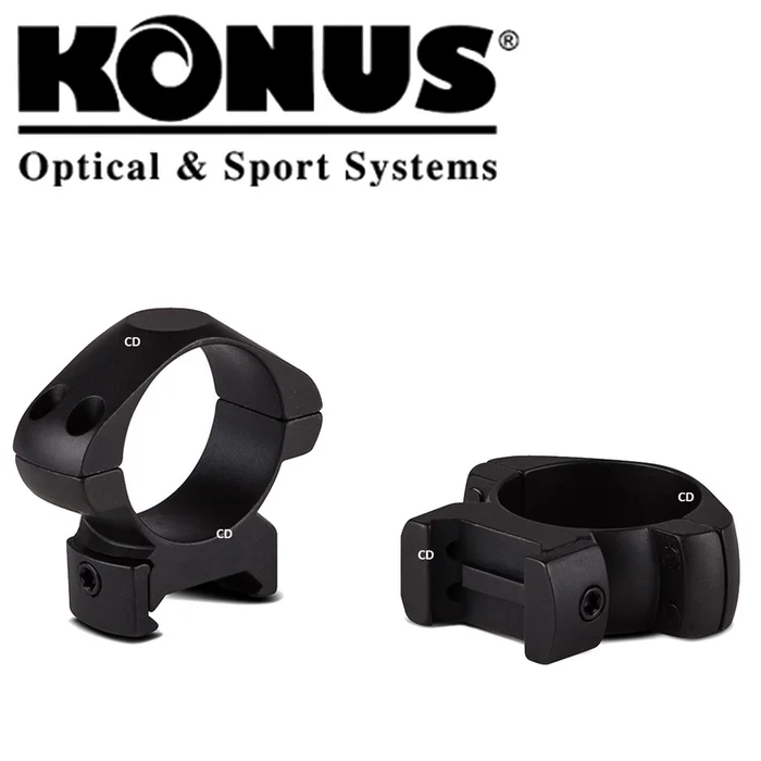 COLLIERS DE MONTAGE KONUS MEDIUM DIAMETRE 25.4MM RAIL DE 21MM