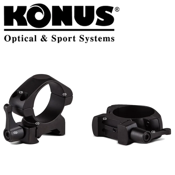 COLLIERS DE MONTAGE KONUS QUICKRING BAS DIAMETRE 30MM