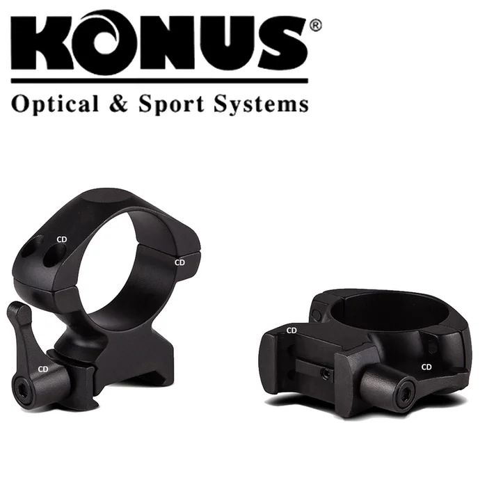 COLLIERS DE MONTAGE KONUS QUICKRING HAUT DIAMETRE 30MM