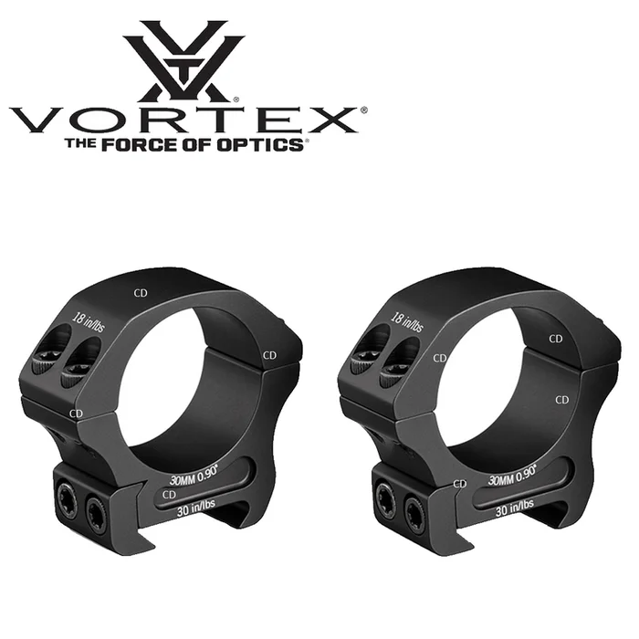COLLIERS DE MONTAGE VORTEX OPTICS PRO SERIES 30MM H25,4MM