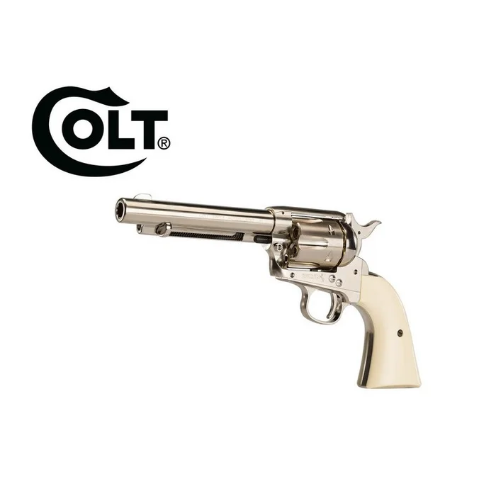 COLT SIMPLE ACTION ARMY 45 CAL 4.5MM NICKELE