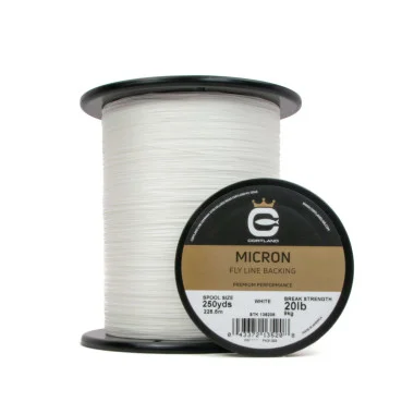 Cortland Micron Fly Line Backing – Blanc