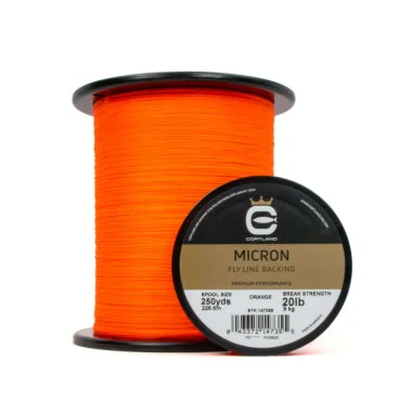 Cortland Micron Fly Line Backing – Orange