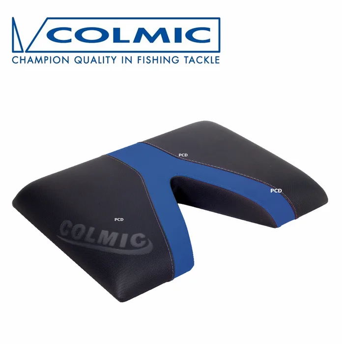COUSSIN CAPITONNE COLMIC BLEU ET NOIR