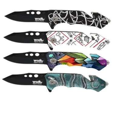Couteau de secours – 6″ Motifs assortis