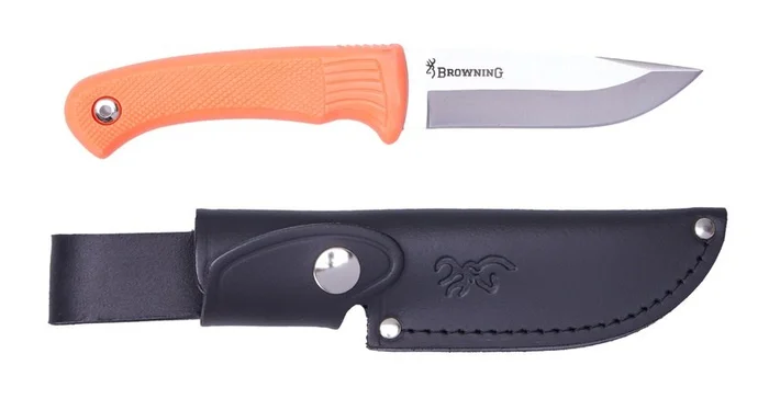 Couteau fixe Pro Hunter orange fluo Browning
