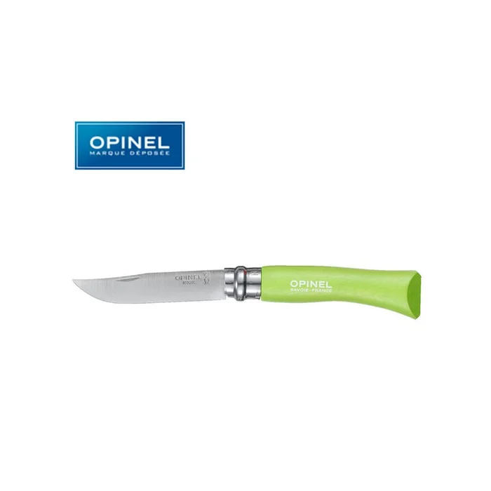 COUTEAU OPINEL VERT POMME N°7