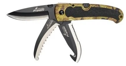 Couteau pliant 3 lames camo kaki Keos VERNEY CARRON