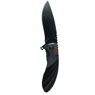 Couteau Wave Noir / Arc-en-ciel Speed Safe