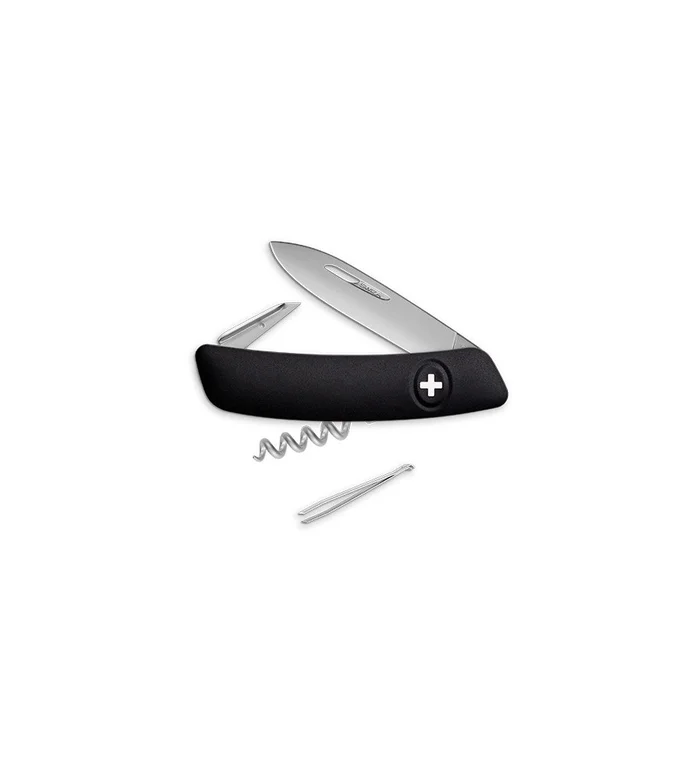Couteaux suisses Swiza D01 Noir matte 7,5 cm