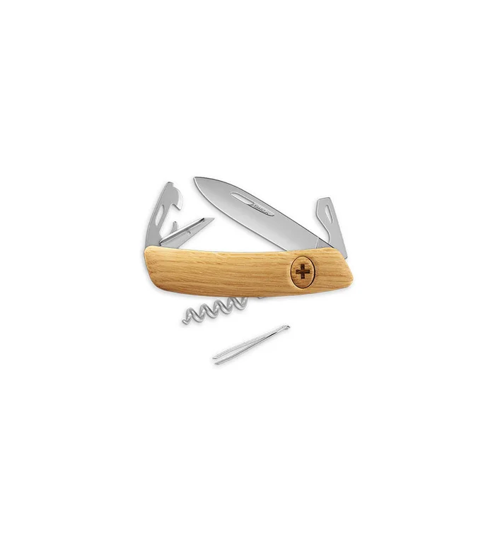 Couteaux suisses Swiza D03 Allmatt – chêne 7,5 cm