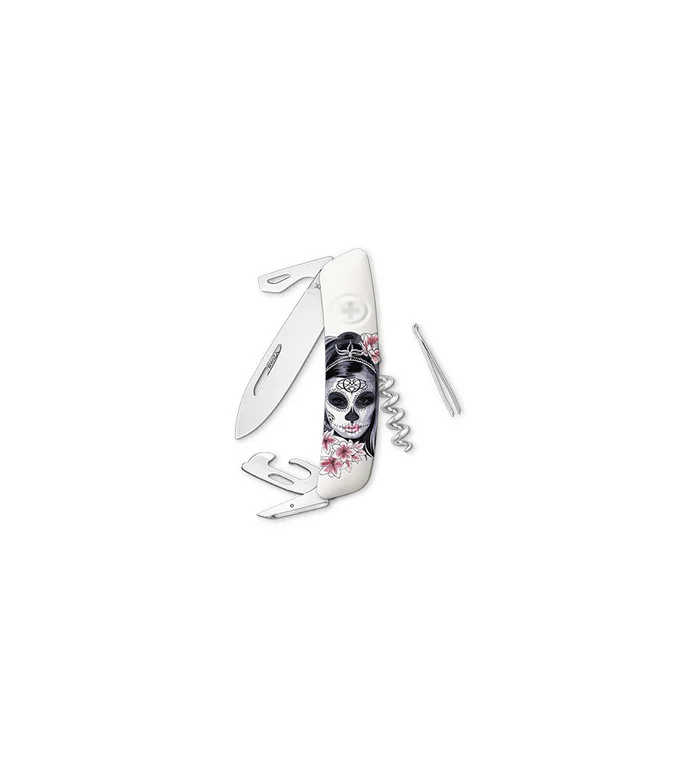 Couteaux suisses Swiza D03, Senorita, blanc 7,5 cm