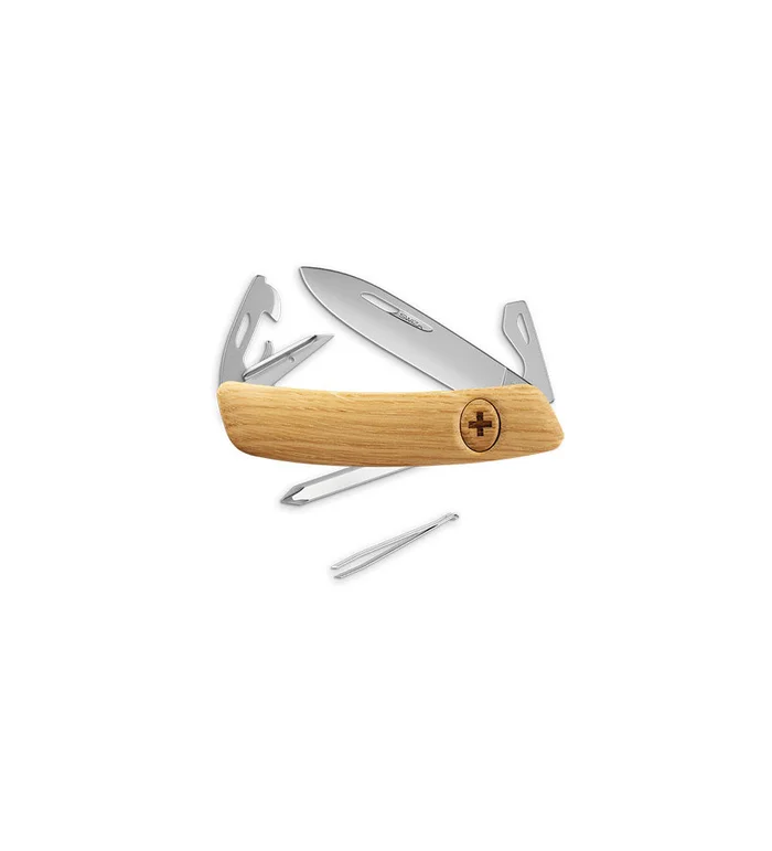 Couteaux suisses Swiza D04 Allmatt – chêne 7,5 cm