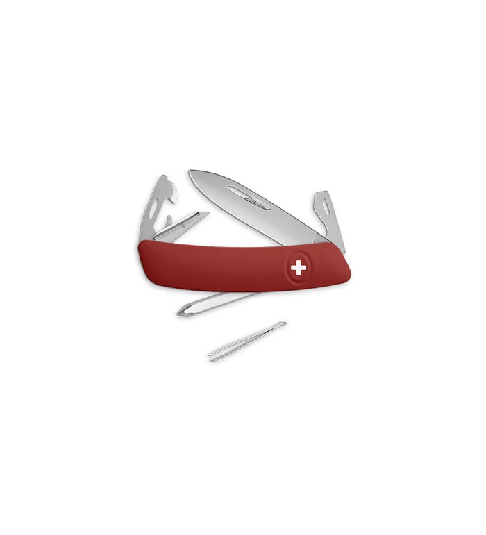 Couteaux suisses Swiza D04 Allmatt – rouge – 7,5 cm