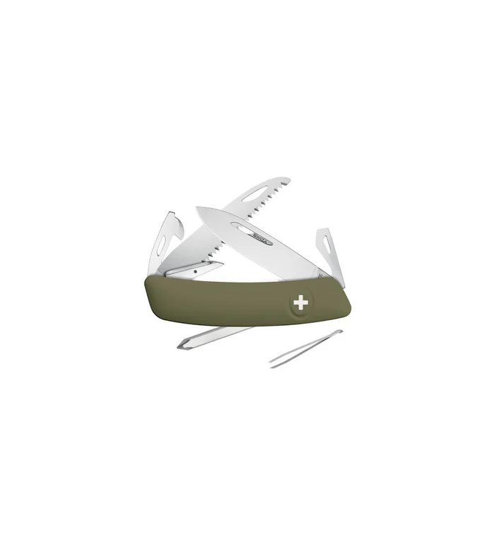 Couteaux suisses Swiza D06, olive 7,5 cm