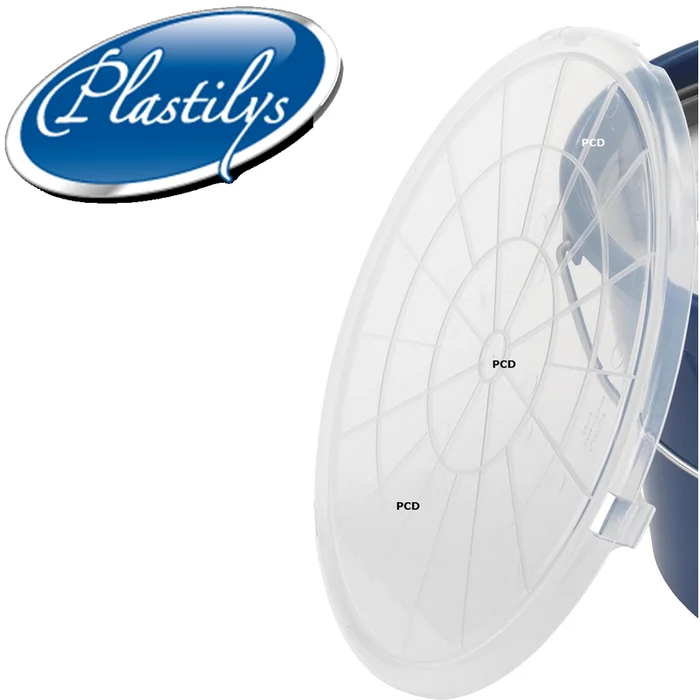 Couvercle Plastilys Transparent Pour Seau Rond 18 Litres