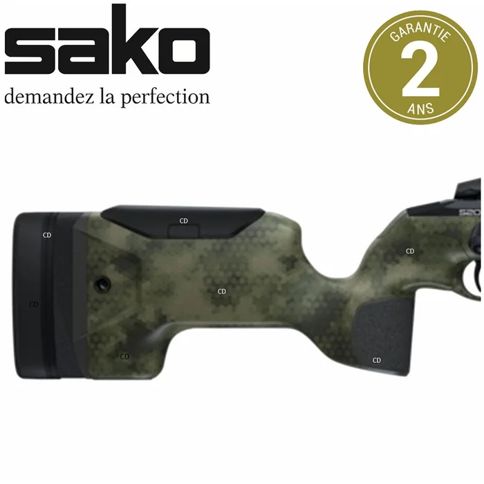 Crosse Arrière Polyfade Forêt Verte Sako S20 Précision Pour Carabine S20