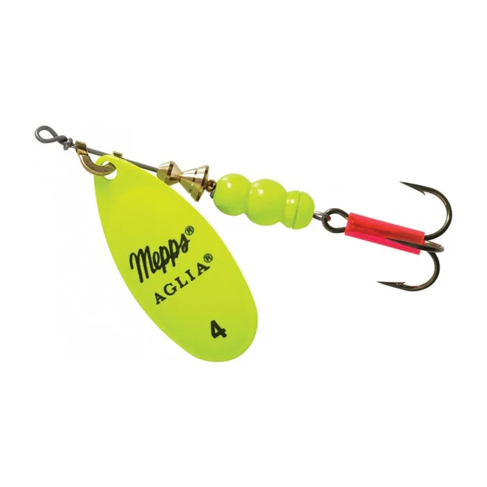 Cuiller Tournante Mepps Aglia Fluo Chartreuse