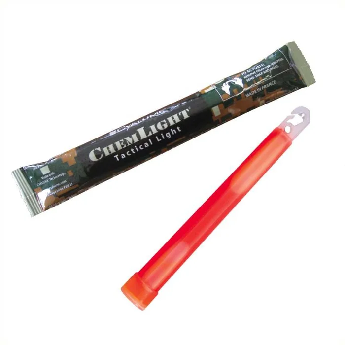 Cyalume 15cm – 12h – Rouge Cyalume
