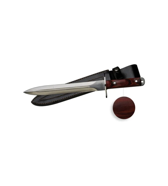 Dague manche bois lame de 25 cm