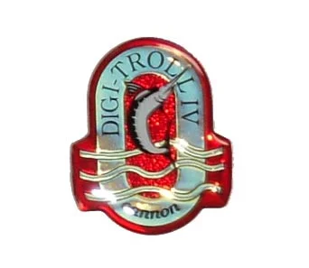 Décalcomanie d’emblème de nez Cannon Downrigger Pièce 5527004***OBSOLÈTE*** DT IV