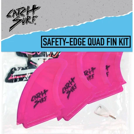Dérives SurfCatch Surf SAFETY EDGE QUAD FIN KIT
