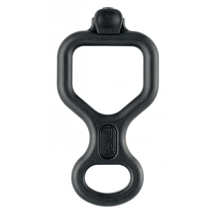 Descendeur en huit avec doigt anti-brûlure