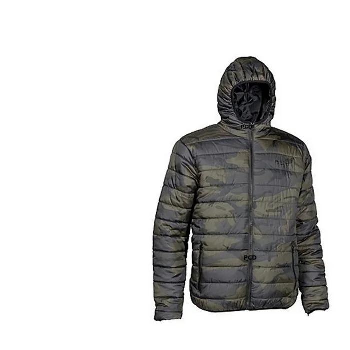 Doudoune A Capuche Homme Percussion Trek Camo Kaki