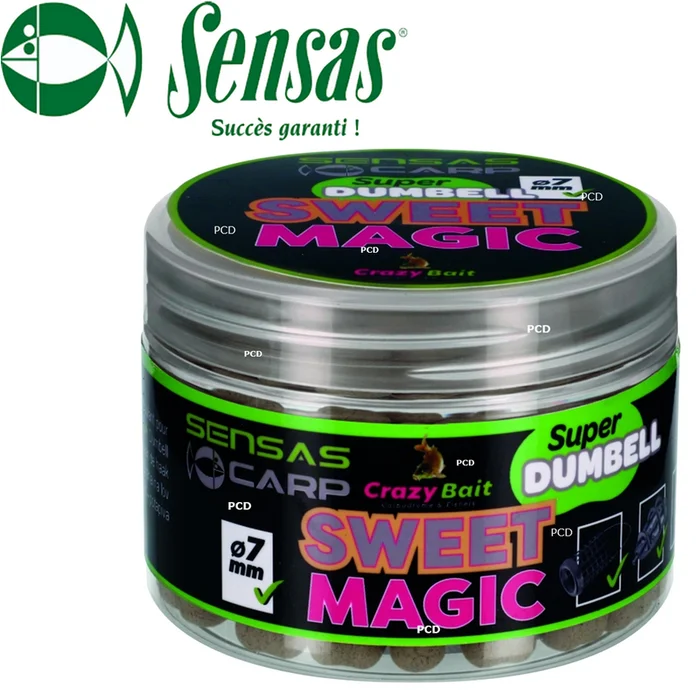 DUMBELLS SENSAS SUPER DUMBELL SWEET MAGIC 7MM 80G