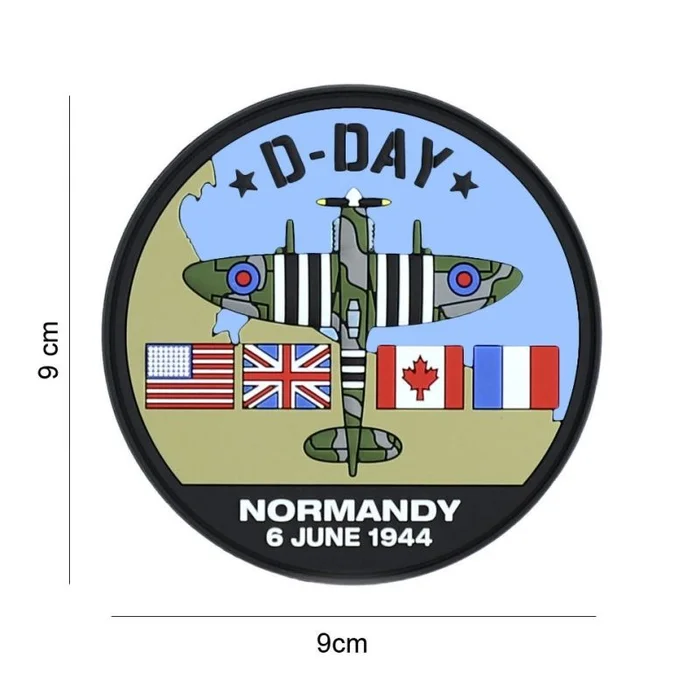 Écusson 3D D-DAY Spitfire PVC Velcro