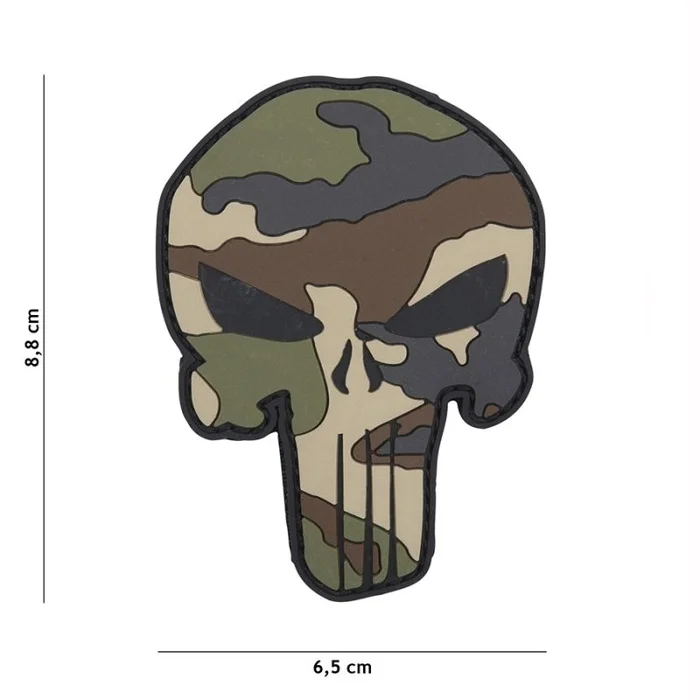 Écusson 3D PUNISHER PVC camouflage CE