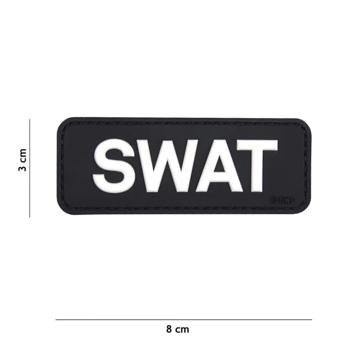 Écusson 3D SWAT PVC Velcro