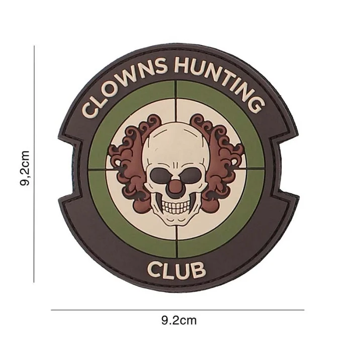 Écusson CLOWNS HUNTING 3D PVC 101 INC Velcro