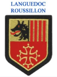 ÉCUSSON GENDARMERIE RÉGION BRODÉ : LANGUEDOC ROUSSILLON