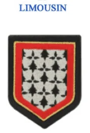ÉCUSSON GENDARMERIE RÉGION BRODÉ : LIMOUSIN