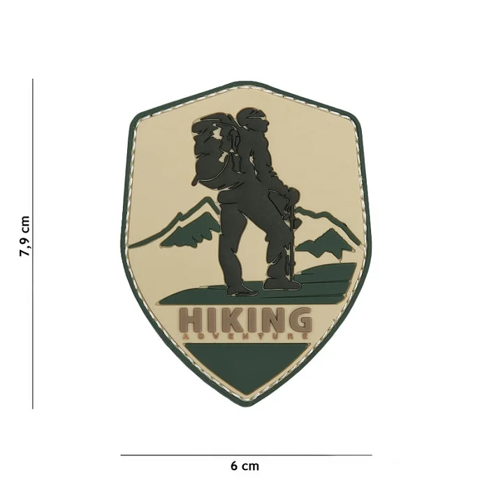 Écusson HIKING Adventure 3D PVC Velcro