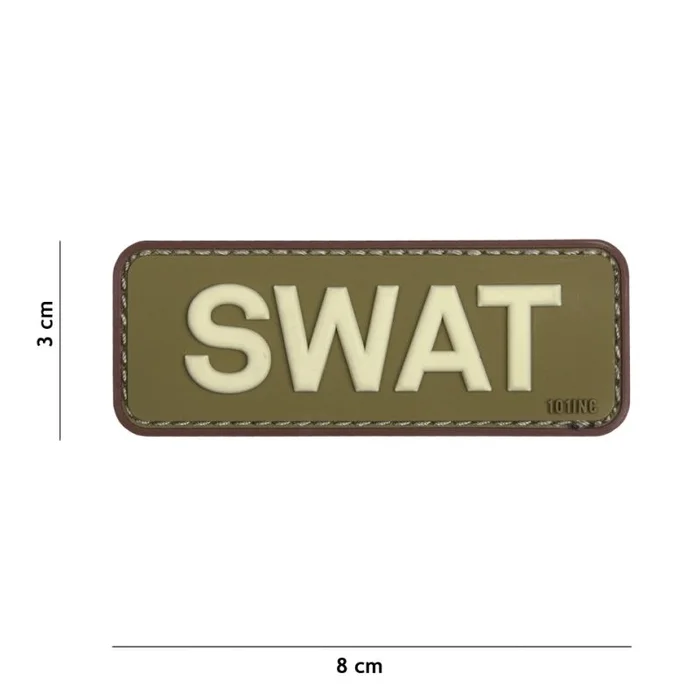 Écusson SWAT 3D PVC Velcro