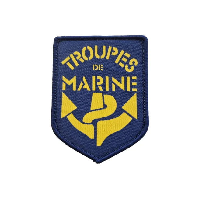 Écusson Troupes de Marine brodé Velcro