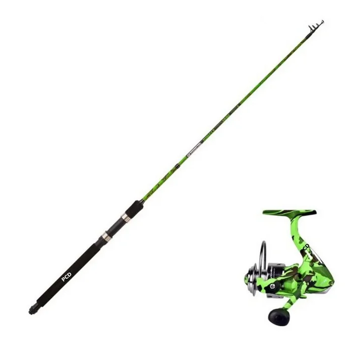 Ensemble Jungle Téléspin Trout 1M80 Garbolino + Moulinet Jungle Spin 101 FD