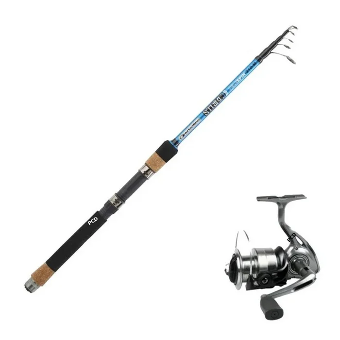 Ensemble Lancer Strike Téléspin 2M40 M Garbolino + Moulinet Strike 301FD