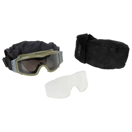 ESS lunettes de sécurité balistiques Profile NVG avec verres fumés et transparents et sac de protection