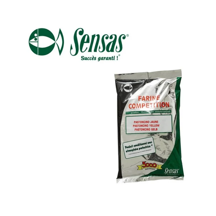 FARINE SENSAS 3000 COMPETITION SUPER PASTONCINO JAUNE 700G