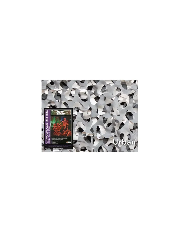 Filet de camouflage Anti-feu « Crazy Camo » Gris