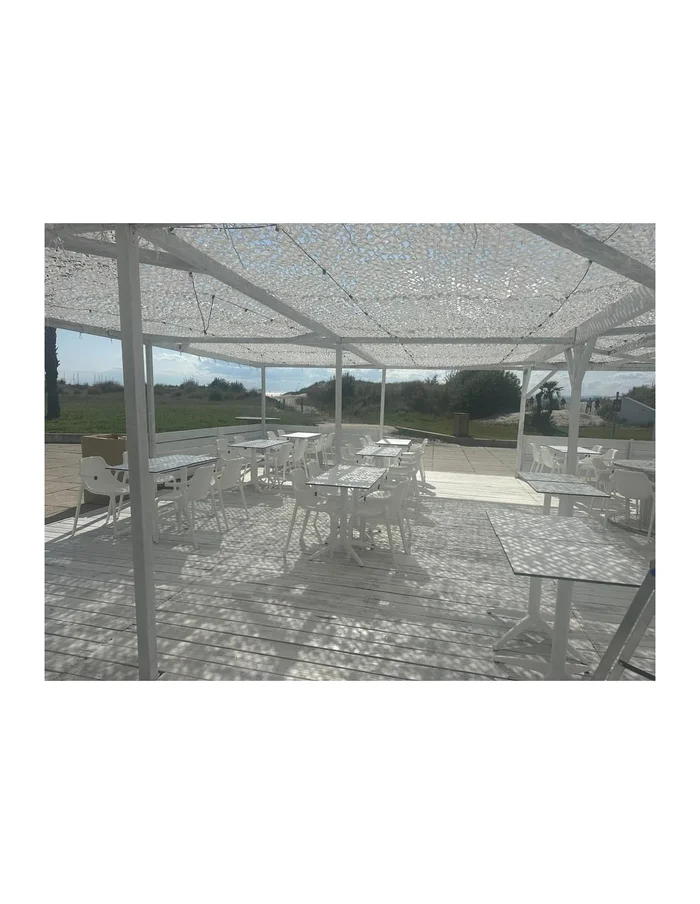 Filet de camouflage renforcé Bartavel – 80% d’ombrage – BLANC