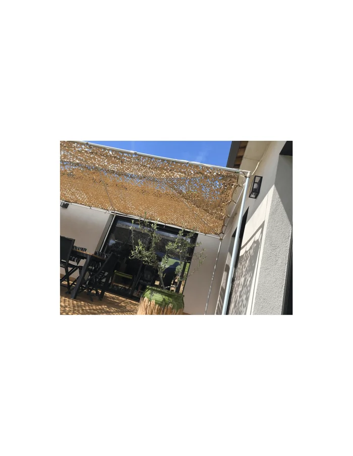 Filet de camouflage renforcé Bartavel – 80% d’ombrage – Sable