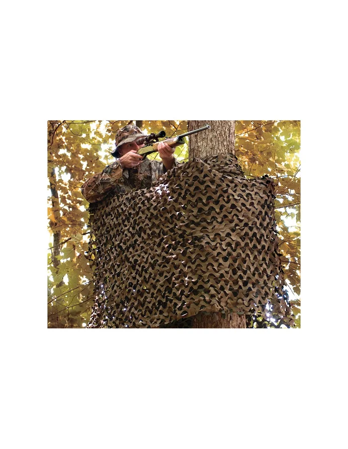 Filet de camouflage renforcé CamoSystems – 50% d’ombrage – Vert/Marron